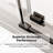 Frameless Single Sliding Soft-Close Shower Doors