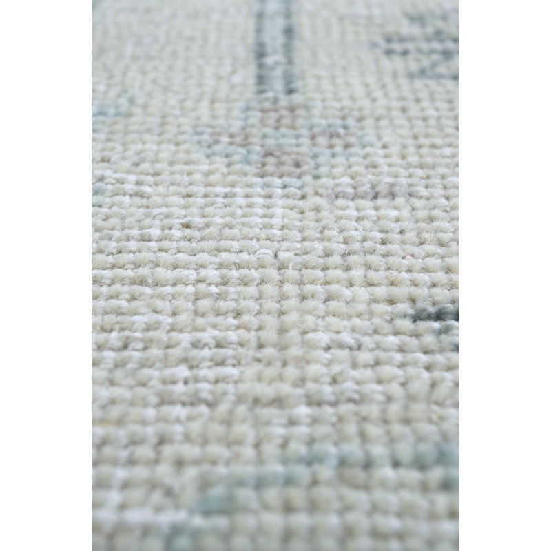 Tapis gris unique rectangulaire de 10 pi 2 po x 13 pi 11 po Rajasthan