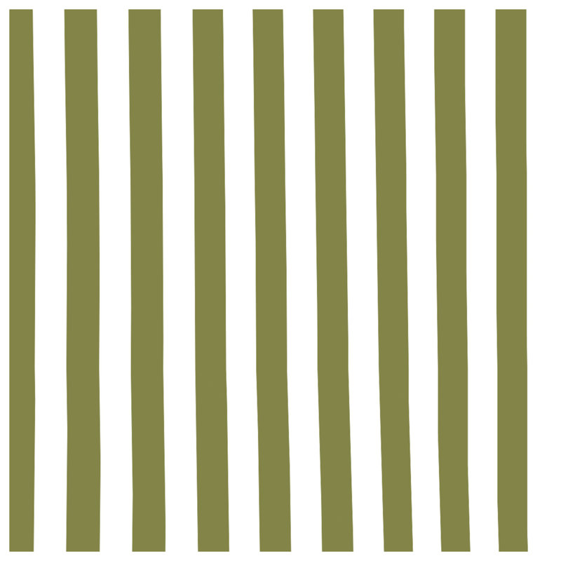 Olive Vertical Stripes Shower Curtains Extra Long, L 70 po x H 84 po