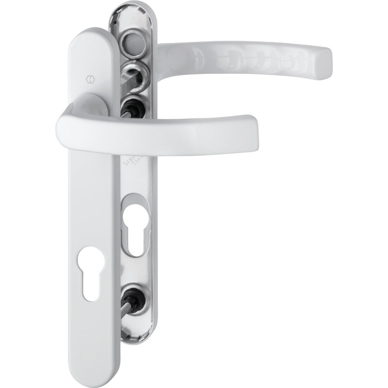 Keyed Right Hand Door Handle, Diamond White