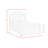 Govia Panel 3PC Bedroom Set In White-102834029