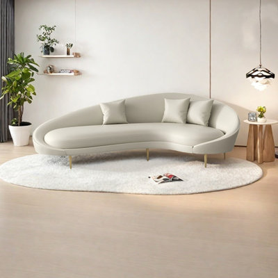 Light luxury style technology leather lounge chair