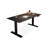 Black Rectangular Hight adjustable Manufactured Wood + Steel desk-108225108