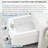 Luxury Spa Chair With Foot Bathtub, Reclining Massage Chair With Cupholder, Hidden Trash Bin And Charging Port - Without Drainage Pump-1799982852