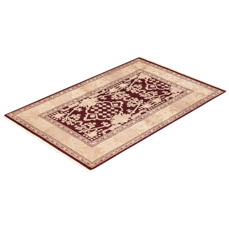 Kimbrielle One-of-a-Kind 3' 3" X 5' 1" Hand Knotted Area Rug