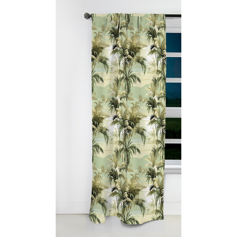 Motif côtier Palmal Coastal, L 52 po x L 120 po