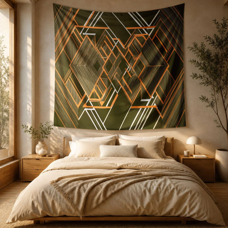 Tapisserie murale Op Art 90, 51 po x 60 po