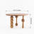 47.2" Modern Sculptural Round Solid Wood Dining Table with Ash Veneer
