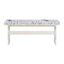 Bagwell 3 - Piece Upholstered Trestle Breakfast Nook Dining Set with Coffee Print