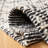 Natura Hand Woven Wool/Cotton Geometric Rug in Black/Ivory-565213075