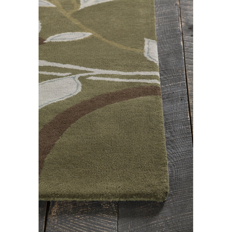 Wool Floral Indoor Rug, 7'9" x 10'6"
