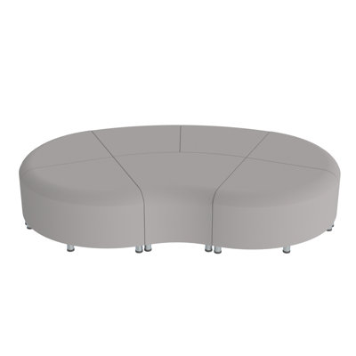 Ensemble de 7 chaises sans dossier ondulées Pro Series Connect