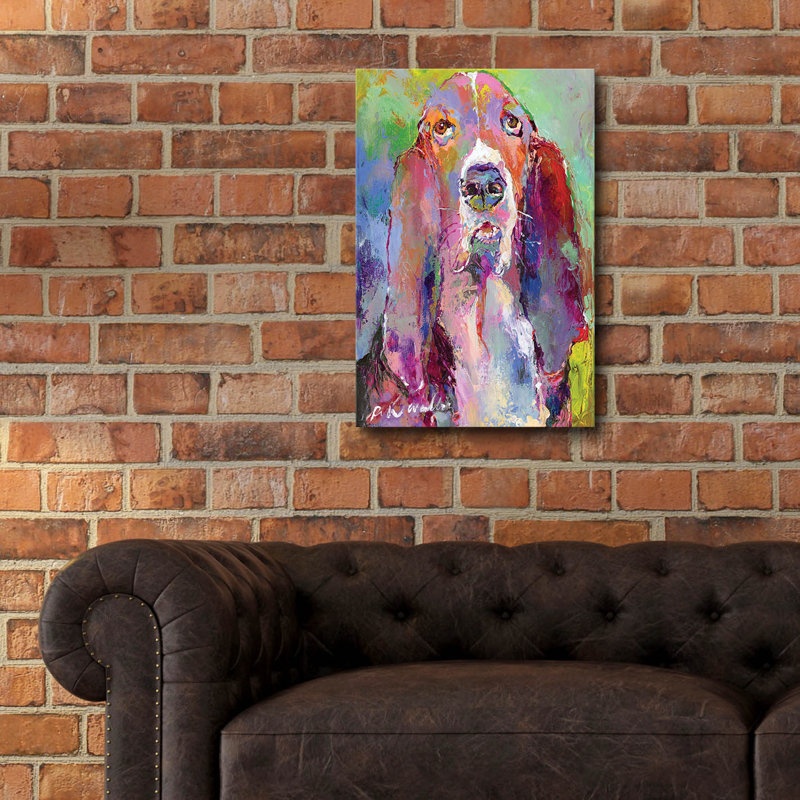 «Art Basset Hound» par Richard Wallich, H 24 po x l 16 po