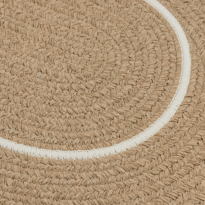 Tapis intérieur / extérieur tressé Winningham, Rond 6 pi