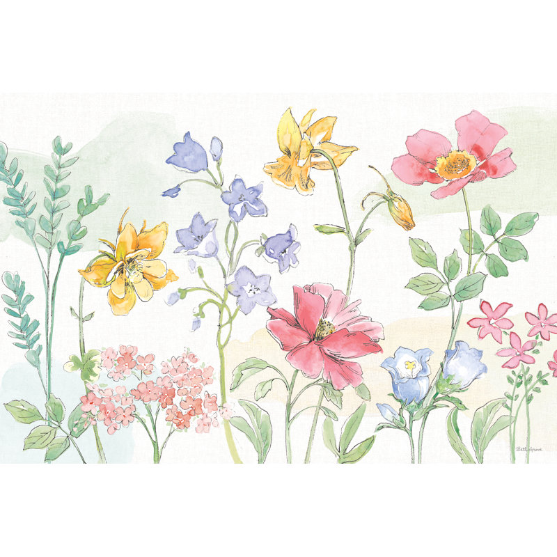 Peaceful Petals VI, Toile tendue, Non, H 32 po x l 48 po x P 1,25 po