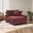 Milbrey Upholstered Corduroy Armchair with Pillow Back and Solid Wood Legs-289001474-289040734