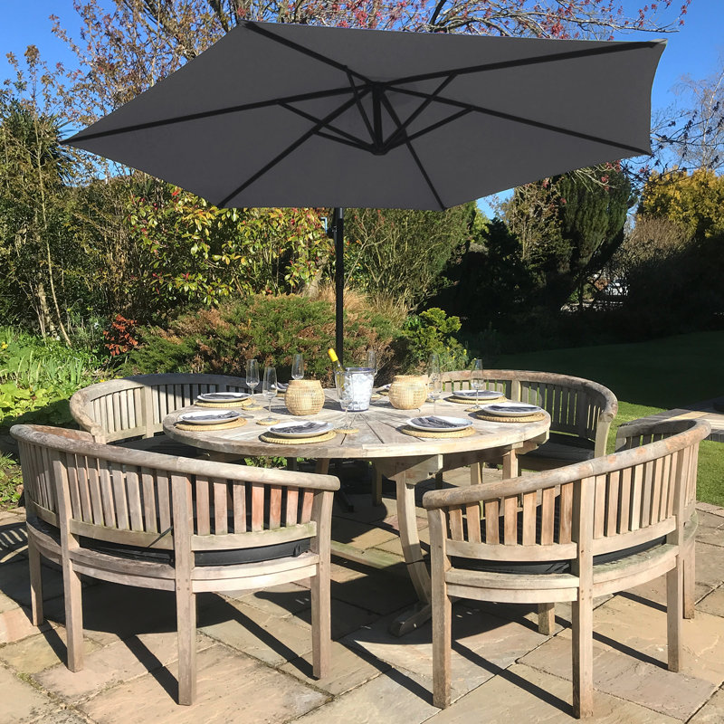 Ailysh 32.7cm Cantilever Parasol, Grey