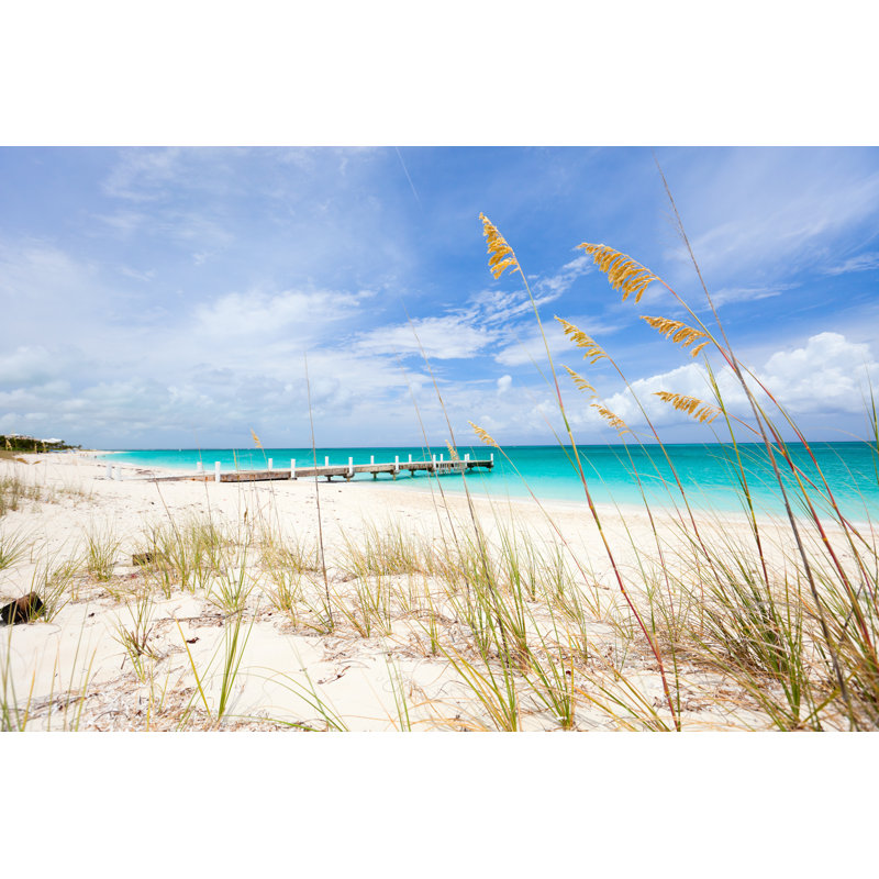 Caribbean Beach by Shalamov - Wrapped Canvas Print, 30cm H x 46cm W