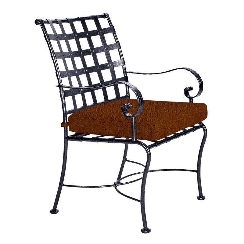 Classico Outdoor Dining Armchair, Graphite, Flagship Stone Sunbrella®