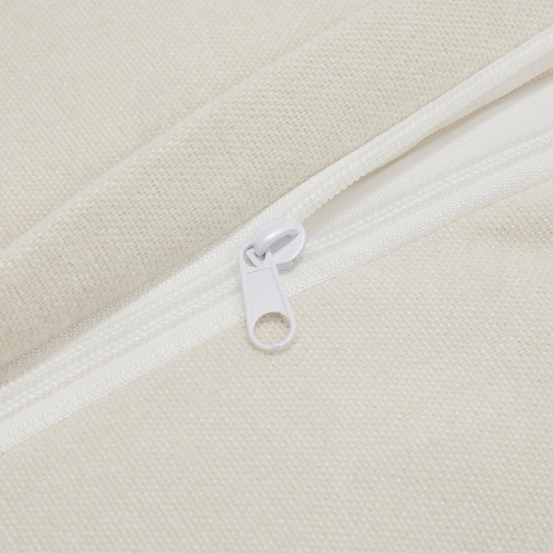 Canapé modulaire polyvalent en chenille avec repose-pieds réversible pour un confort ultime, Chenille crème