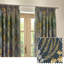 Ophelia Floral Jacquard Pencil Pleat Curtains-1108790172-1108790165