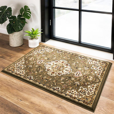 Tapis à motif intemporel - palette de couleurs classique, charme douillet
