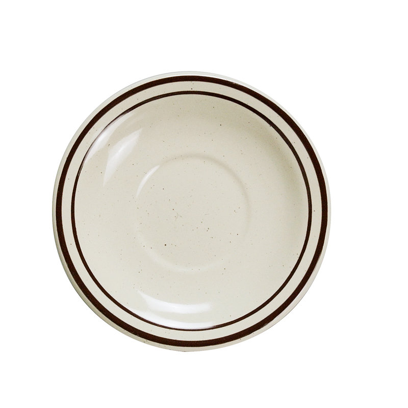 Brown Speckled Royal 5.5" Saucer