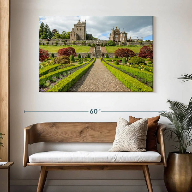 Jardins du château de Drummond, H 32 po x l 48 po