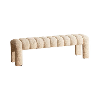 Banc rembourré en mélange de polyester Carraton