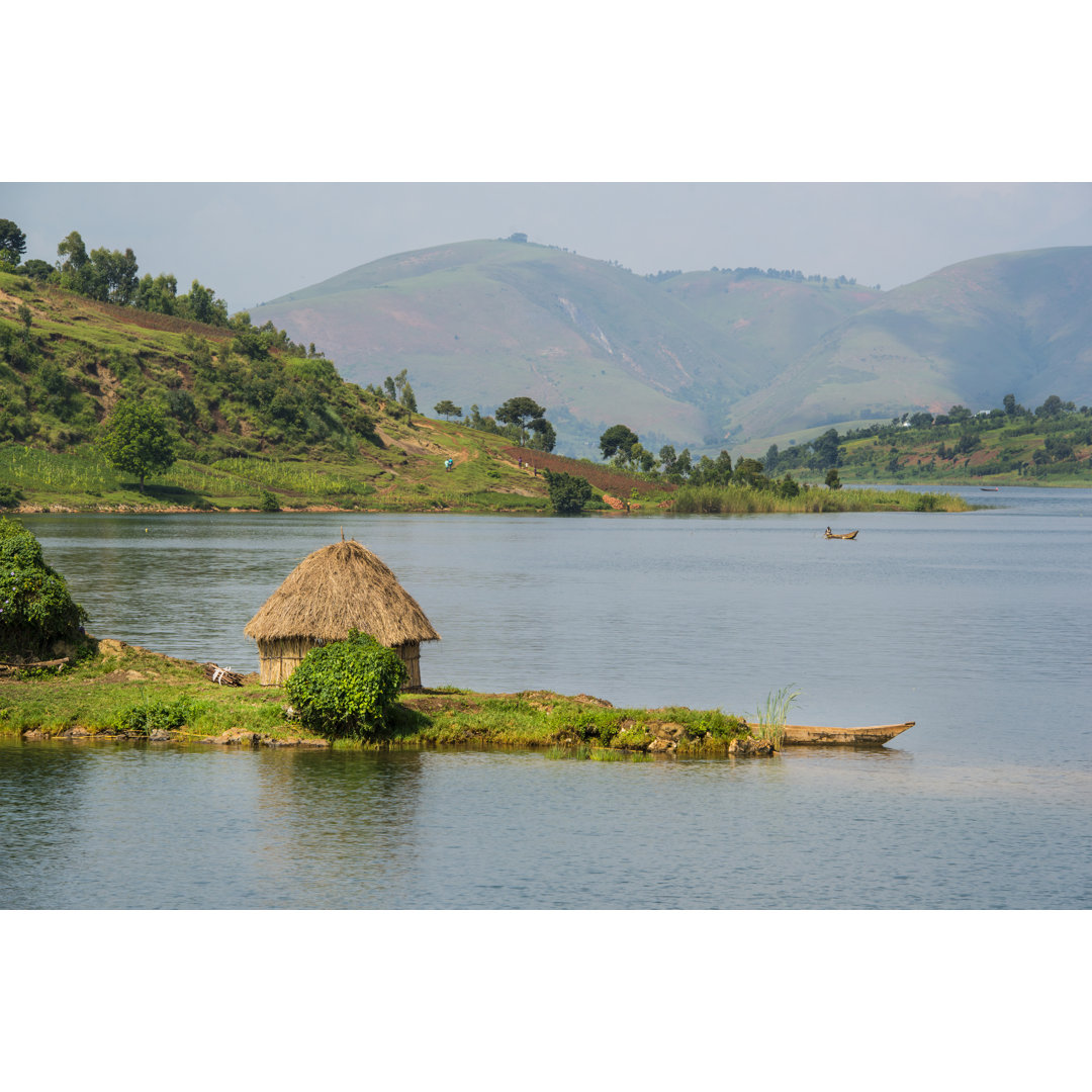 Shoreline Of Lake Kivu von Guenterguni - Leinwandbild im Wrapped Design