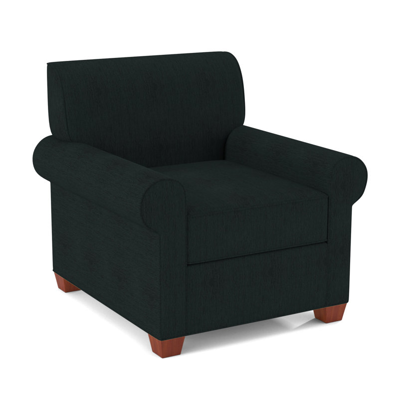 Finn Upholstered Armchair, BM Cherry, Cardigan Coal