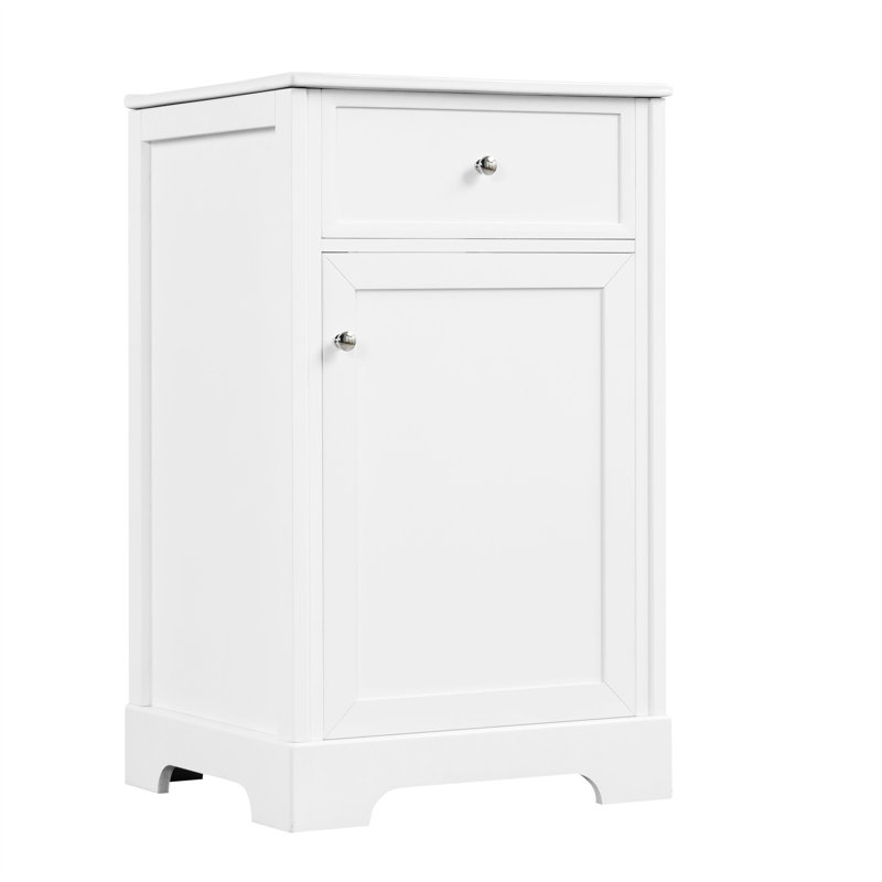 Meuble-lavabo de 20 po avec lavabo Griffeth, armoire de salle de bain avec porte à fermeture douce, support de rangement et tablette réglable