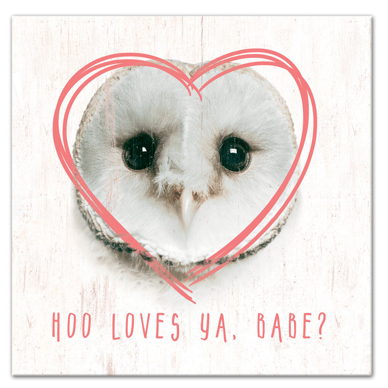 Hibou love Mccreery, H 12 po x l 12 po x P 1,25 po