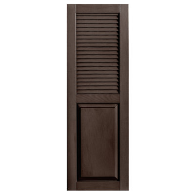 Cathedral Top Combination Shutters Pair