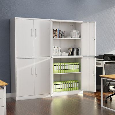 Harraj 32'' Wide 3 - Shelf Storage Cabinet