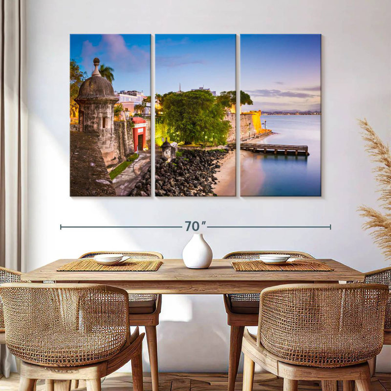 Sebbie San Juan Puerto Rico Sunset, 42" H x 65" W