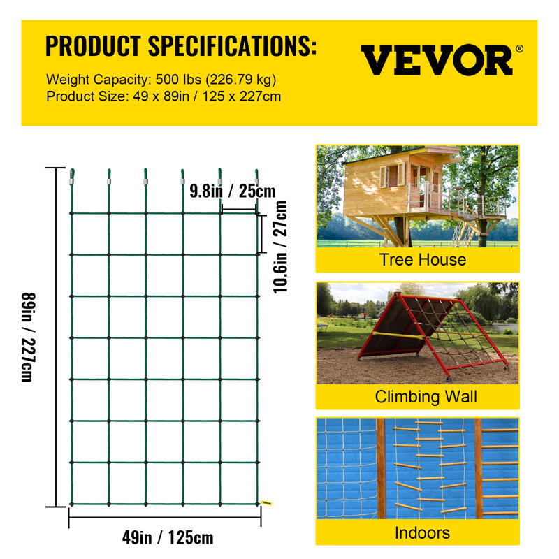 Portique à corde en polyester VEVOR