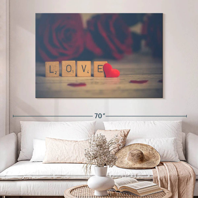 Tergel Love Blocks - cœur, H 34 po x l 51 po
