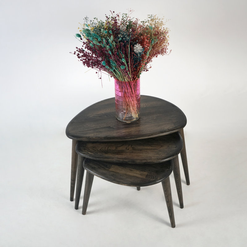 Ensemble de 3 tables basses, Noir