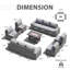 Ensemble de conversation en rotin pour 10 personnes avec coussins Guildford-100088003-101925000