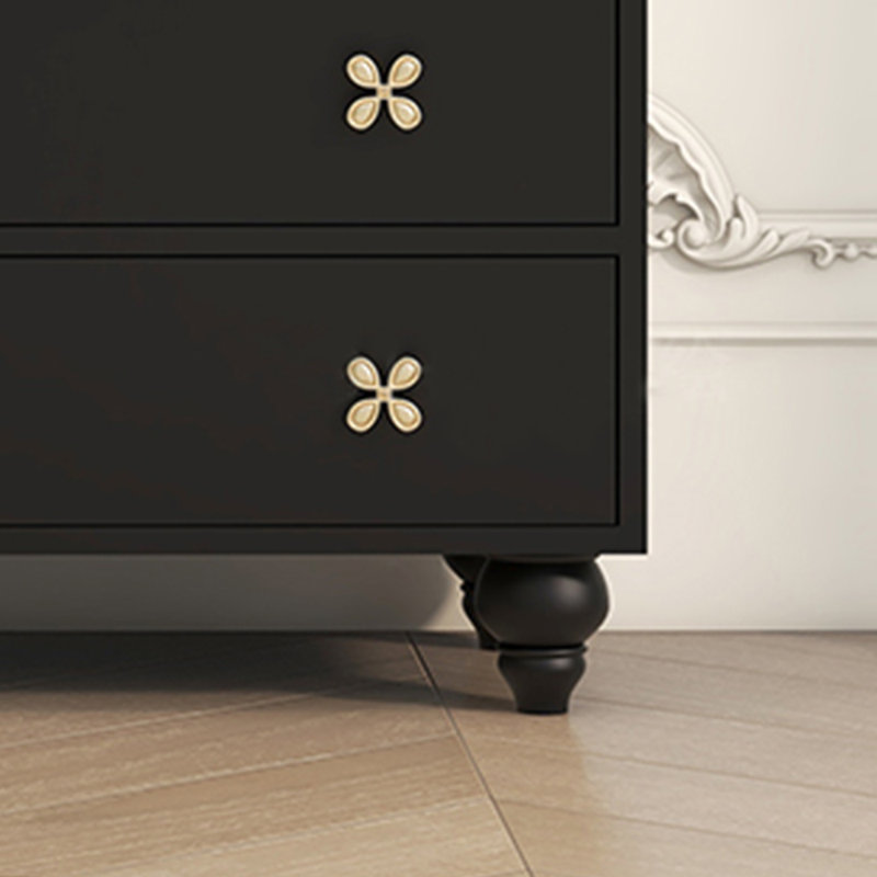 Commode de rangement simple en noir