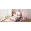 Lit plateforme tapissier simple avec tête de lit en forme de lapin-769945494