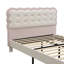 Cecilie Velvet Upholstered Bed with Wooden Frame-121836006
