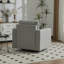 Chaises d'appoint avec rangement, chaise pivotante en polyester pour la maison