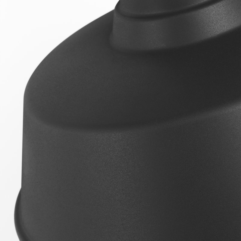 1 - Light Armed Sconce, 13.5" H x 14" W x 21.13" D, No, Textured Black