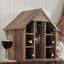 Olympia 6 Bottle Solid Wood Tabletop Wine Bottle & Glass Rack in Reclaimed Oak