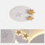 White Dimmable Star LED Flush Ceiling Light With Remote