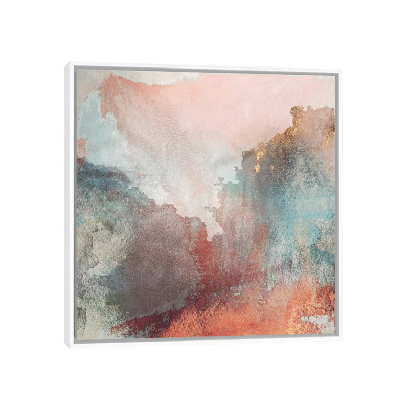 Reproduction d’art, "Paper clouds" par Elisabeth Fredriksson, Toile blanche encadrée, H 37 po x l 37 po x P 1,5 po