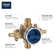Grohsafe 3.0 Pressure Balance Valve Rough With Flush Plug With PEX Crimp Outlets With Service Stops