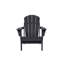 Chaise Adirondack pliante avec table d'appoint, ensemble de 3 chaises Adirondack à texture de bois, noir (comprend 2 chaises et 1 table)-1399199708